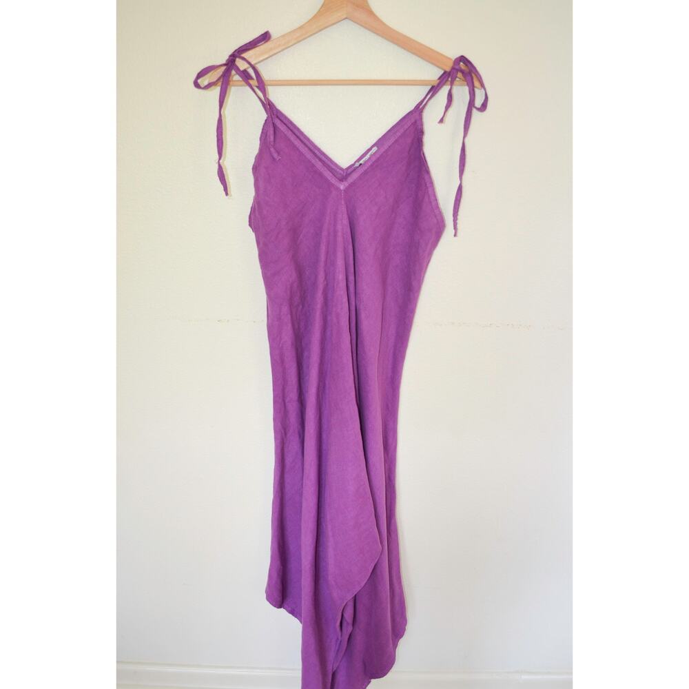 Puro Lino Purple Amethyst Jumpsuit Baggy - Picture 3 of 8